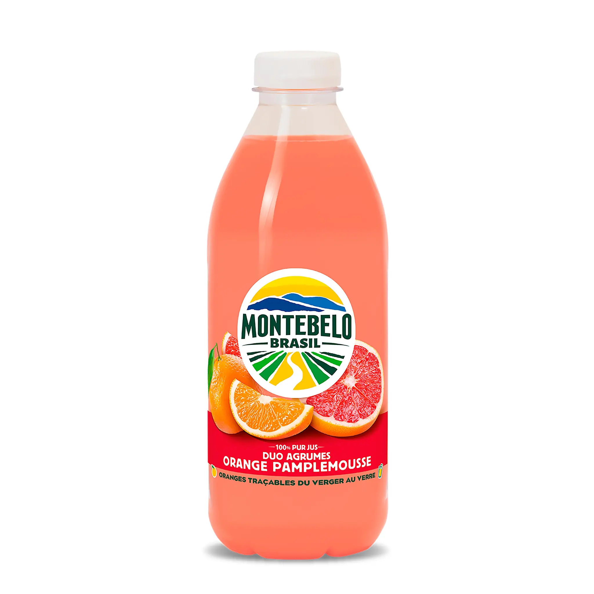 MONTEBELO BRASIL 100% pur jus duo agrumes orange pamplemousse