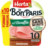 HERTA Le Bon Paris jambon cuit à l'étouffée sans nitrite