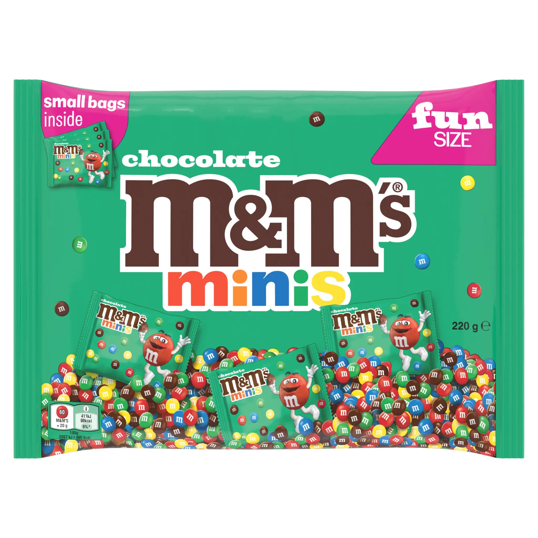 M&M'S Minis billes de chocolat au lait enrobées de sucre