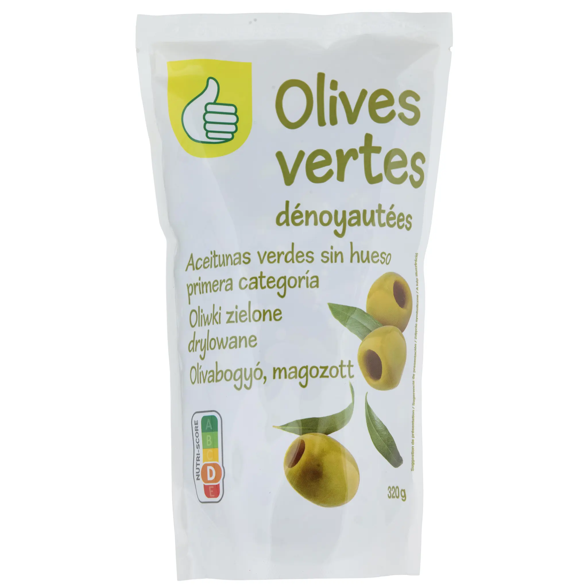 POUCE Olives vertes dénoyautées