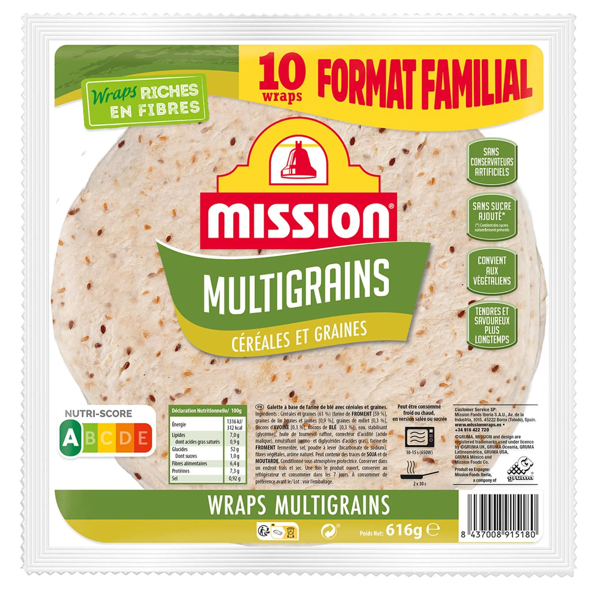 MISSION Wraps multigrains