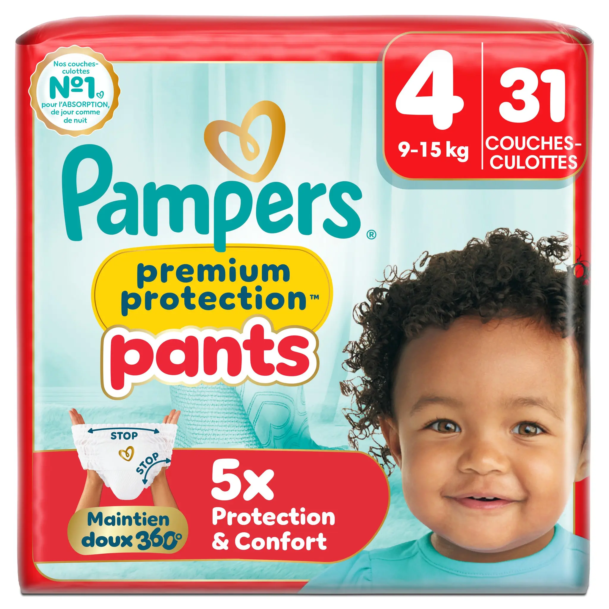 PAMPERS Premium protection couches-culottes taille 4 (9-15kg)