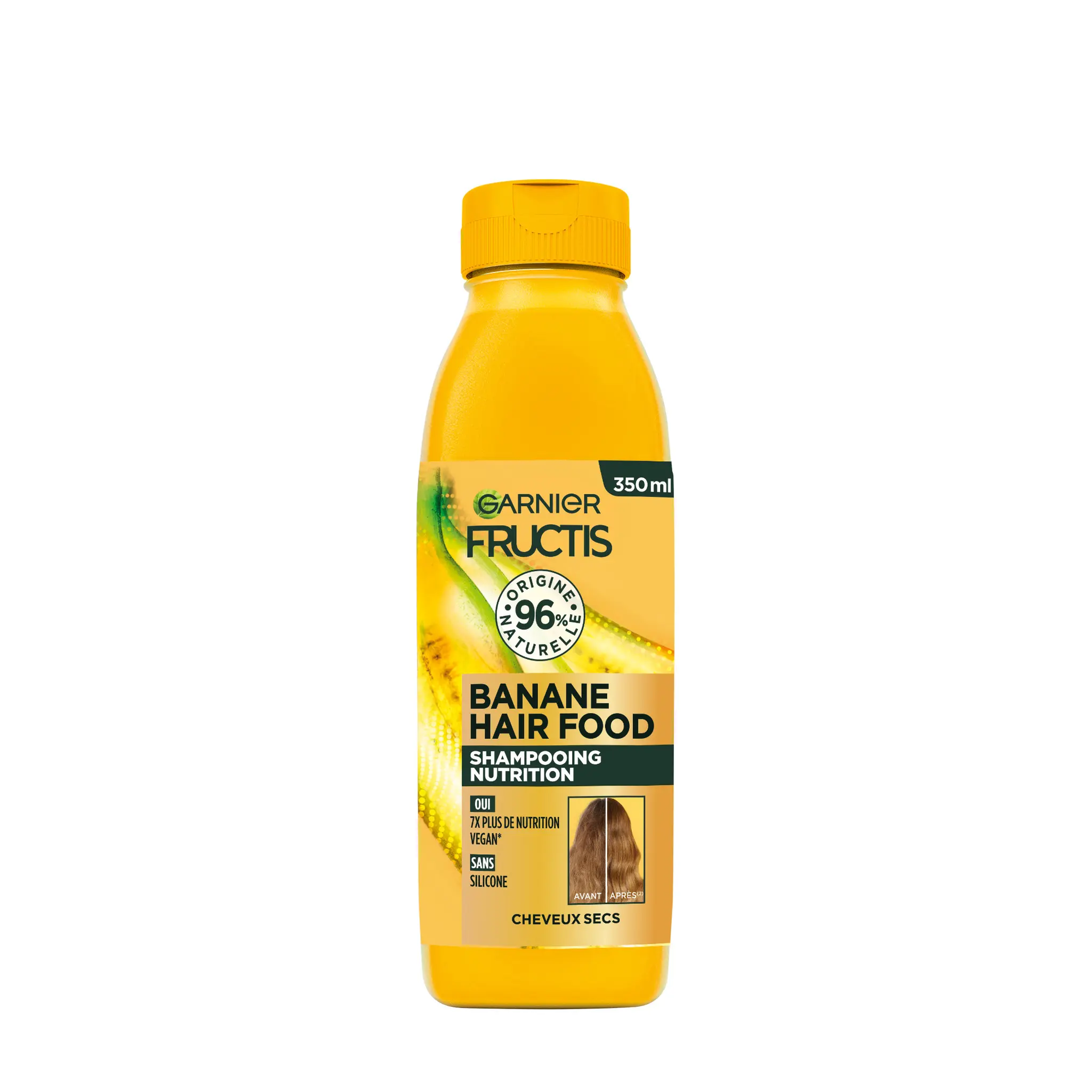 FRUCTIS Hair Food Shampoing vegan à la banane pour cheveux secs