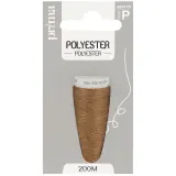 PRIMA Fil polyester marron moyen 200m