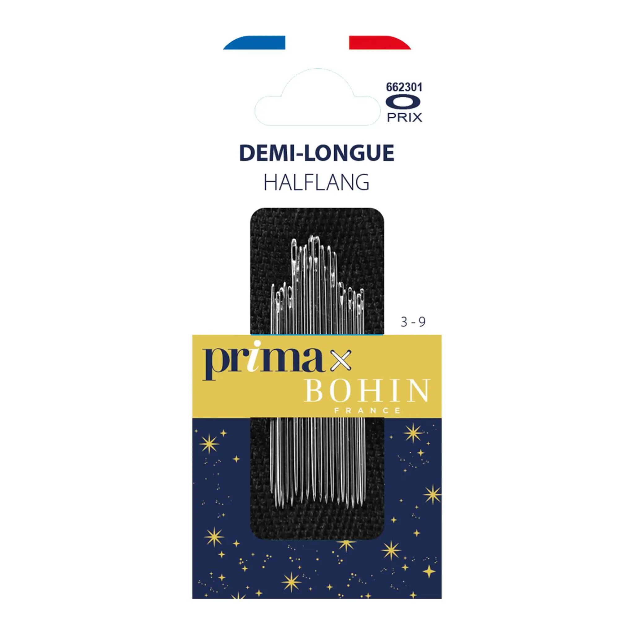 PRIMA Bohin aiguille demi-longue