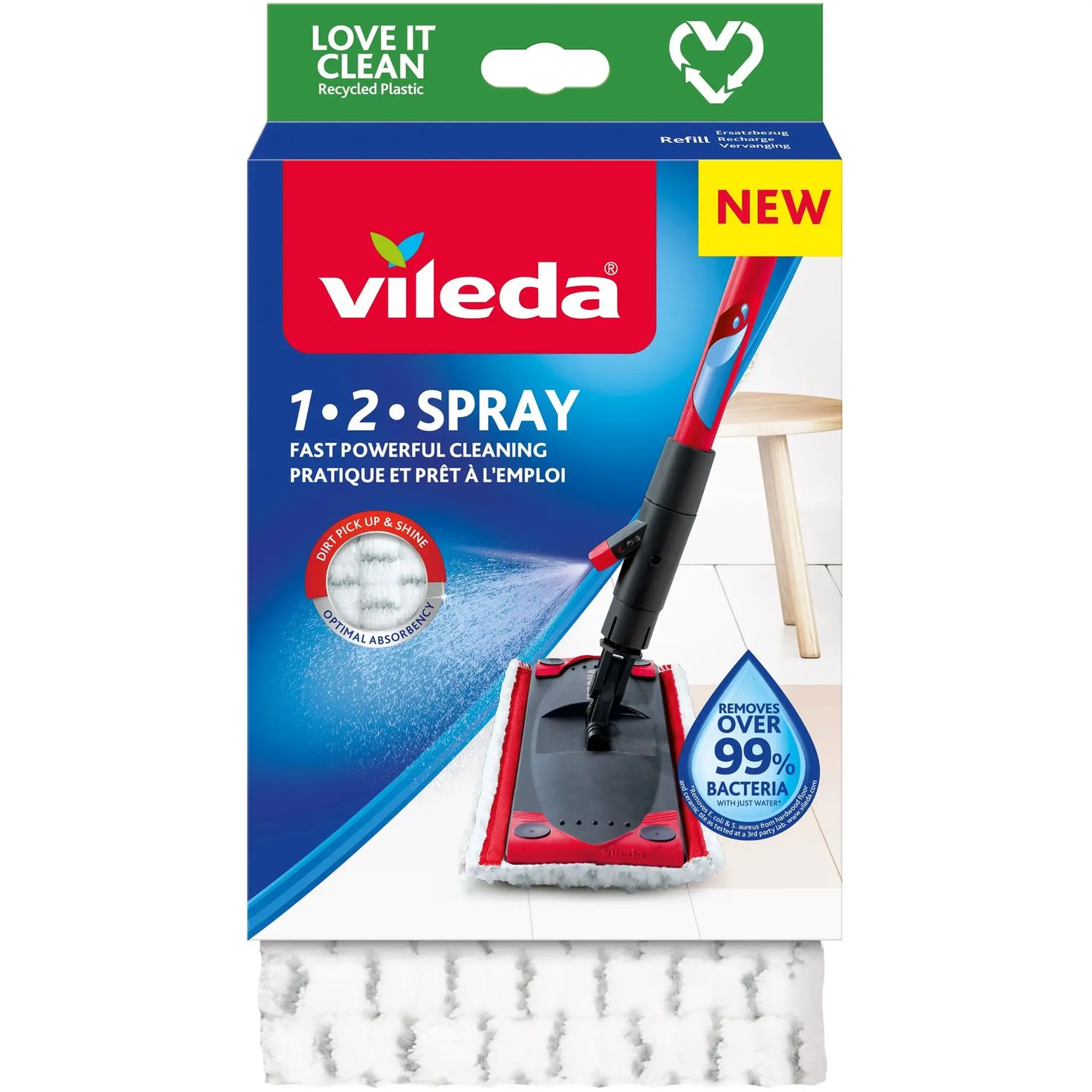 VILEDA Recharge pour balai spray