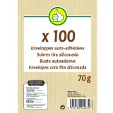 POUCE Enveloppes auto-adhésives 114x162mm - 100 pièces - Blanc
