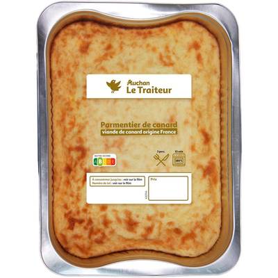 Auchan Le Traiteur Parmentier de Canard, 3/4 Parts - 750g