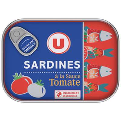 Sardines à la sauce tomate, U (135 g)