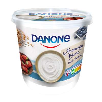Fromage blanc nature 3,2% MG, Danone (825 g)