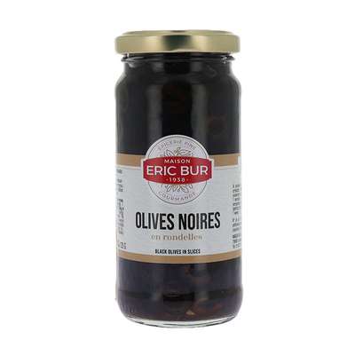Olives noires en rondelles, Eric Bur (120 g)