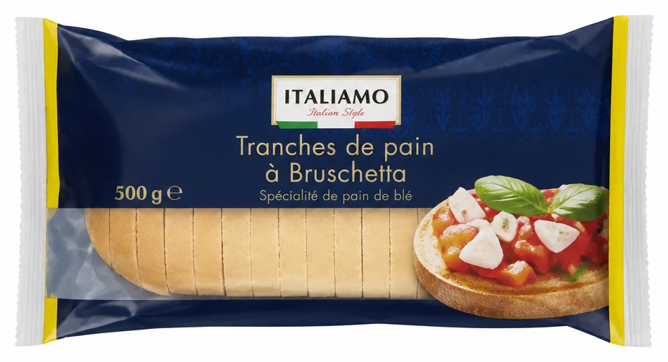 Tranches de pain à Bruschetta