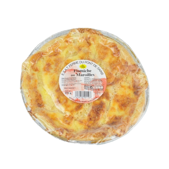 Tarte Flamiche aux Maroilles ESAT FERME DU PONT DE SAINS