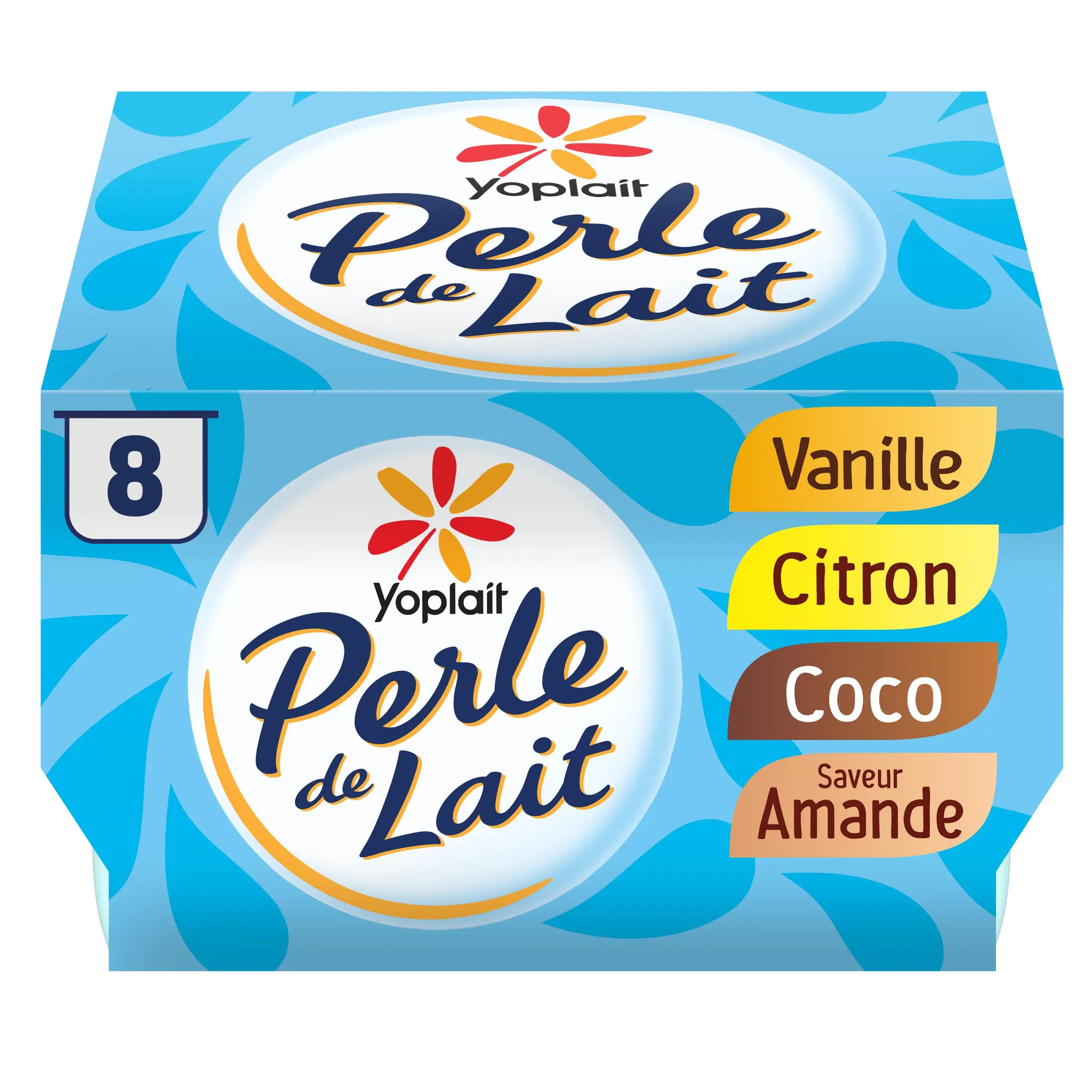 PERLE DE LAIT Yaourt brassé vanille amande citron coco