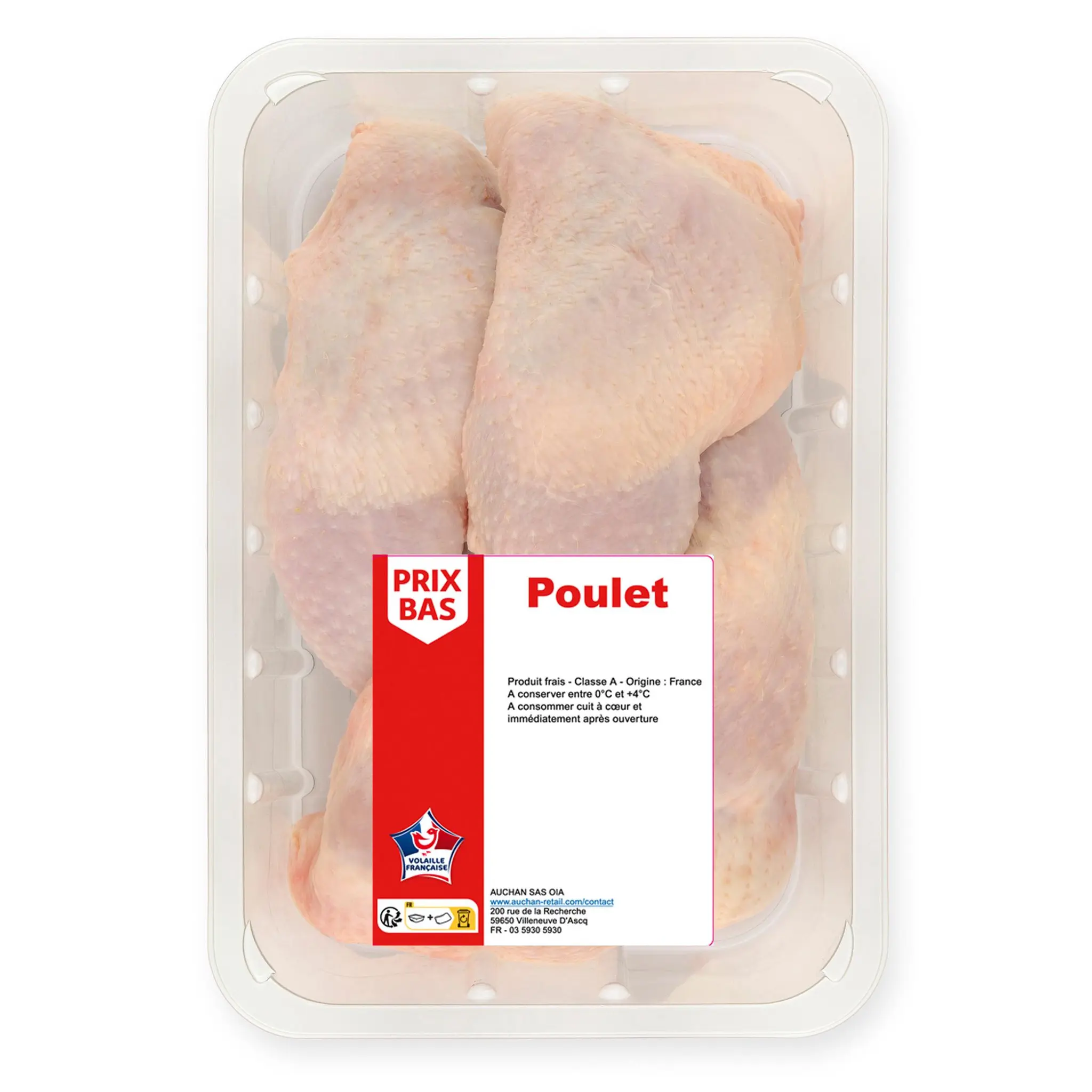 PRIX BAS Cuisses de poulet blanc