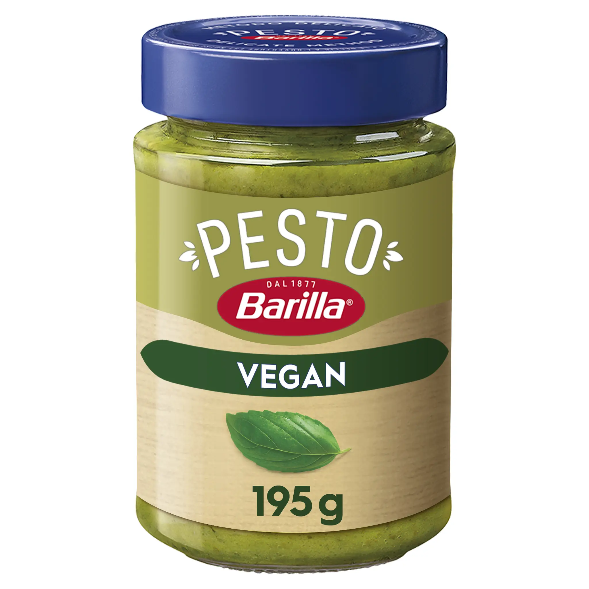 BARILLA Sauce pesto vegan au basilic en bocal