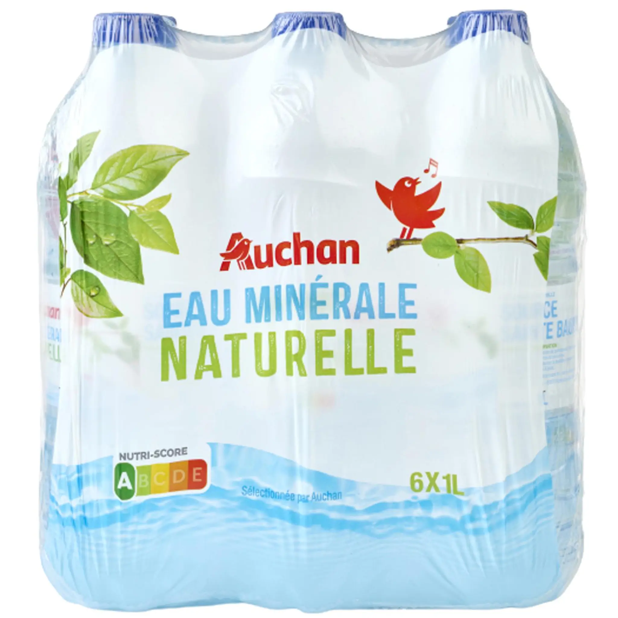 AUCHAN Eau minérale naturelle sources variables