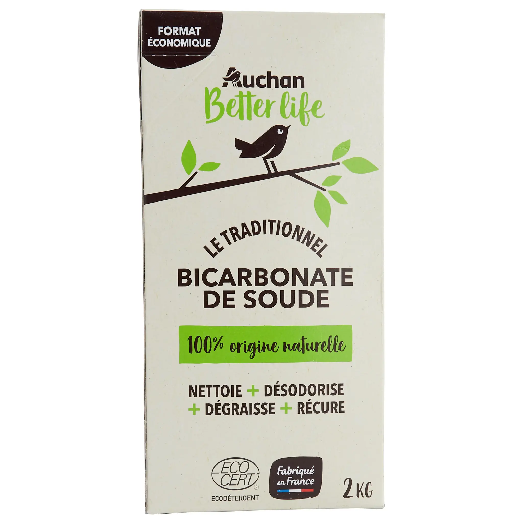 AUCHAN BETTER LIFE Ecodet Bicarbonate de soude