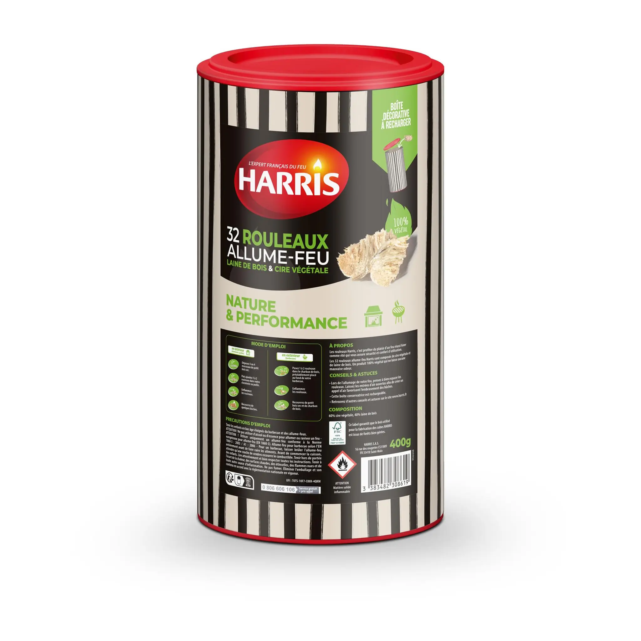 HARRIS Allume-feu en rouleau fsc100%