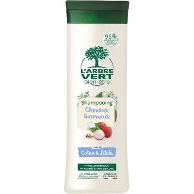 L'Arbre Vert Bien-Etre Shampooing douceur fleurs de coton et extraits de litchi, 250ml