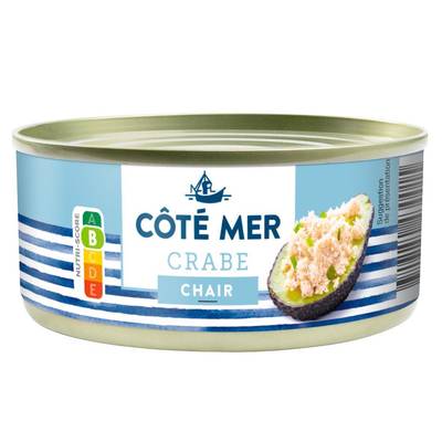 Coté Mer Chair de Crabe en conserve, 105g