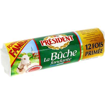 Bûche fondante de chèvre format familial, Président (250 g)