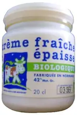Crème fraîche épaisse bio, Laitière de la Motte (20 cl)