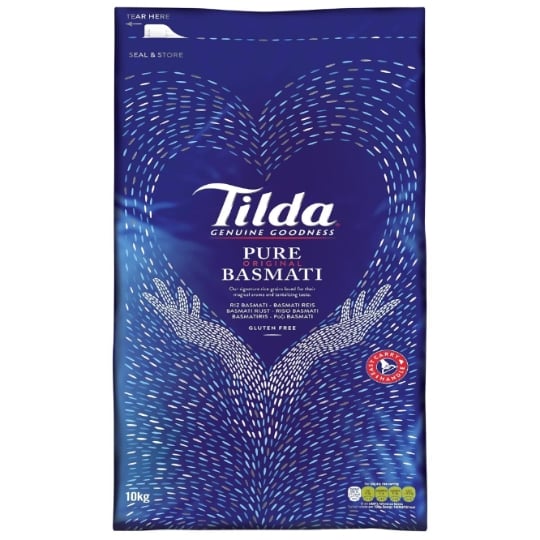 Riz Basmati Pure Indien En Gros 10kg TILDA