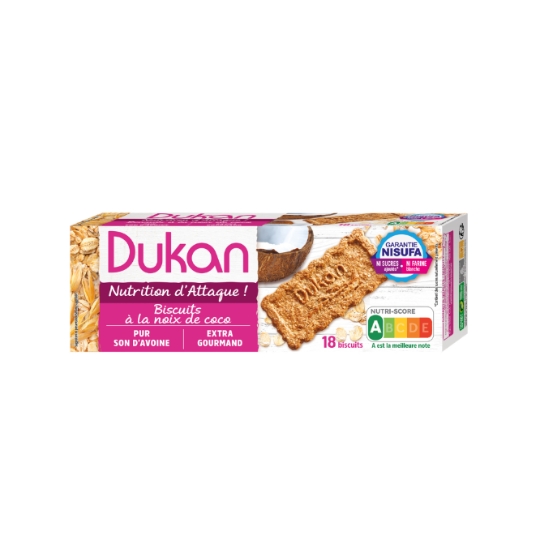 Biscuits son d'avoine coco sans sucres ajoutés REGIME DUKAN