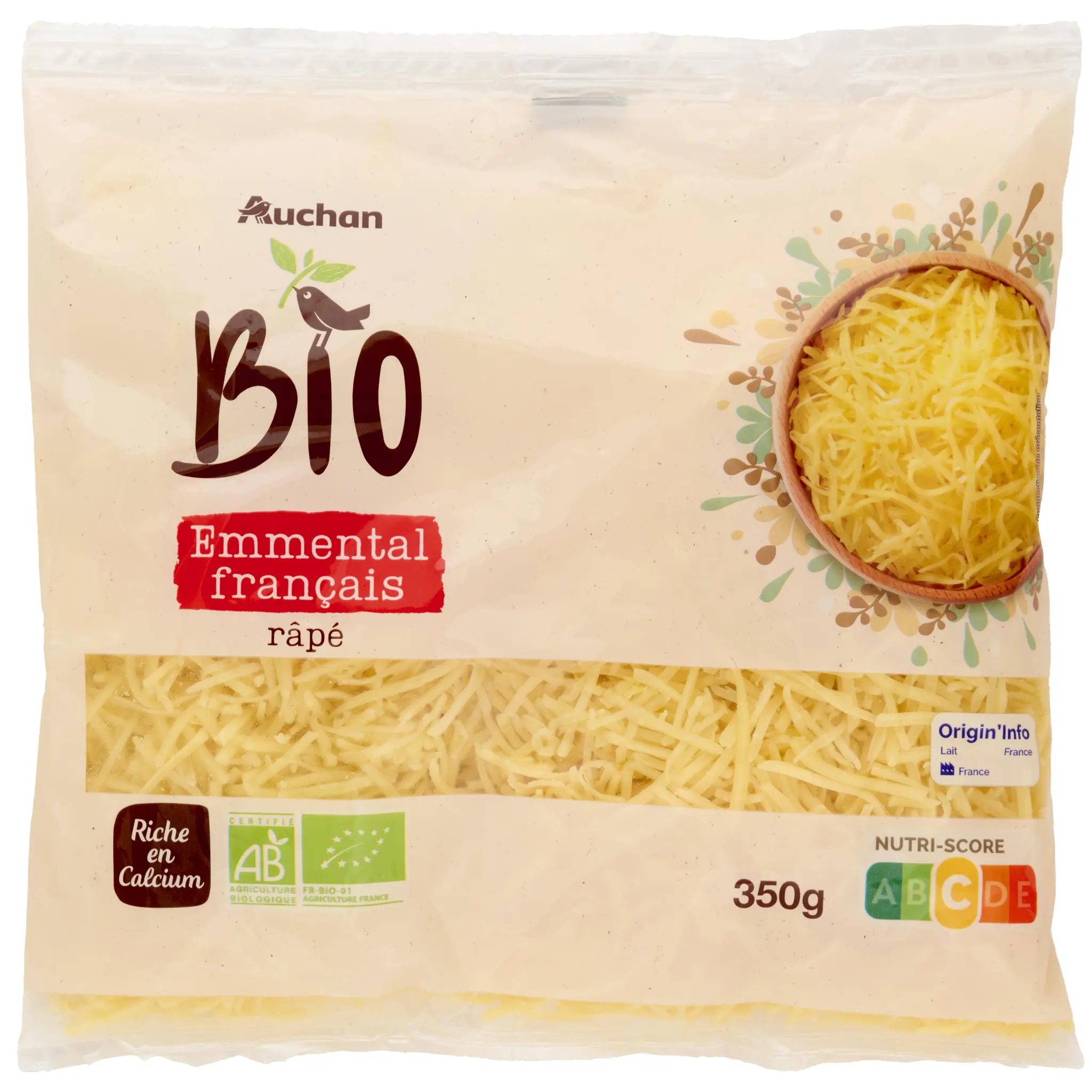 AUCHAN Emmental râpé