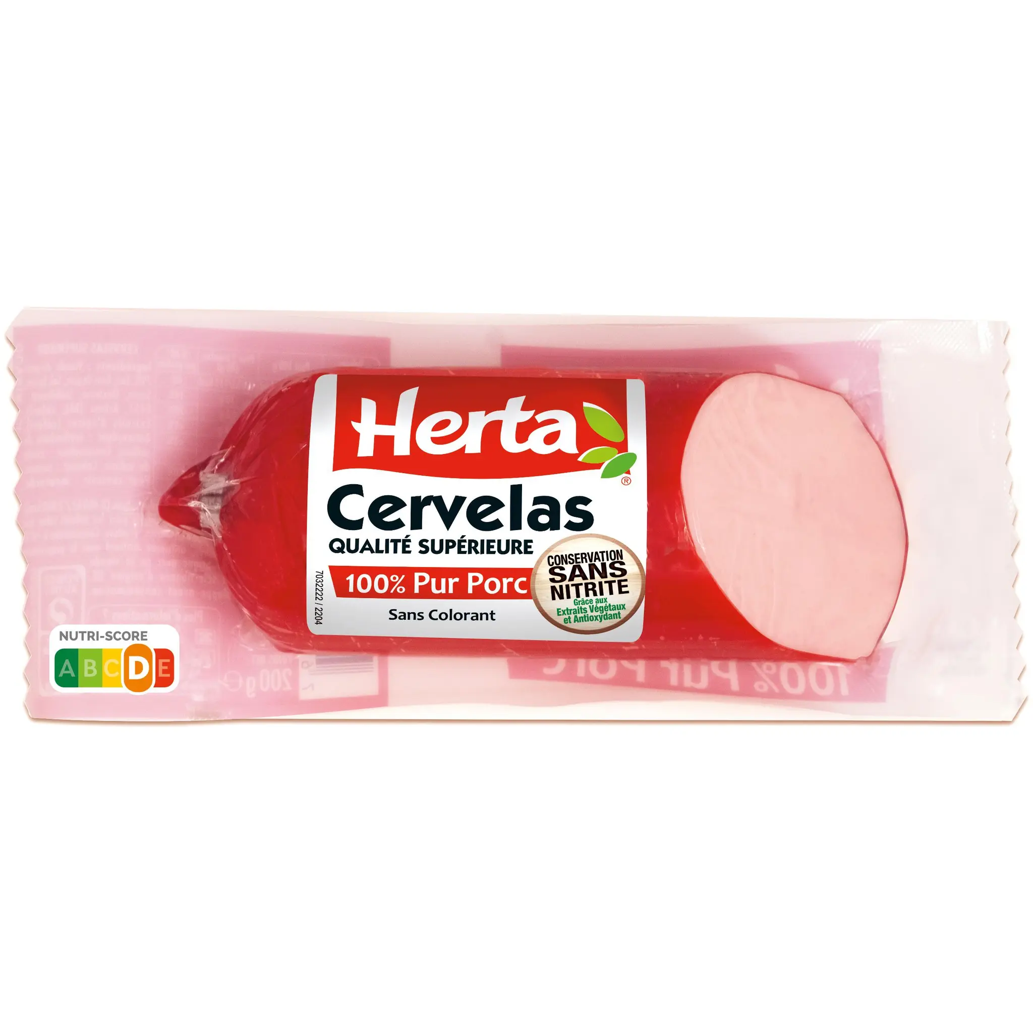 HERTA Cervelas sans nitrite pur porc