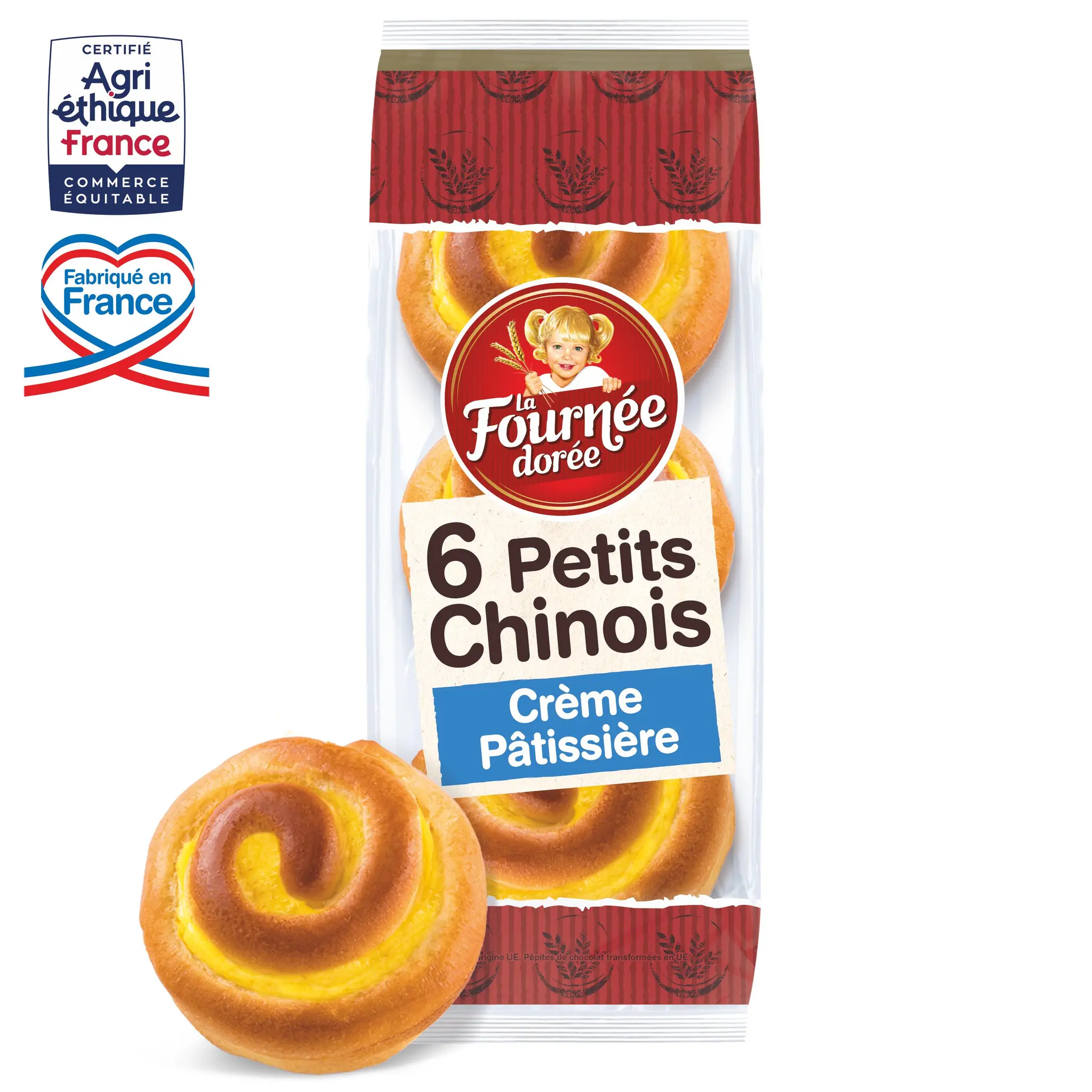 FOURNEE DOREE Petits chinois à la crème pâtissière