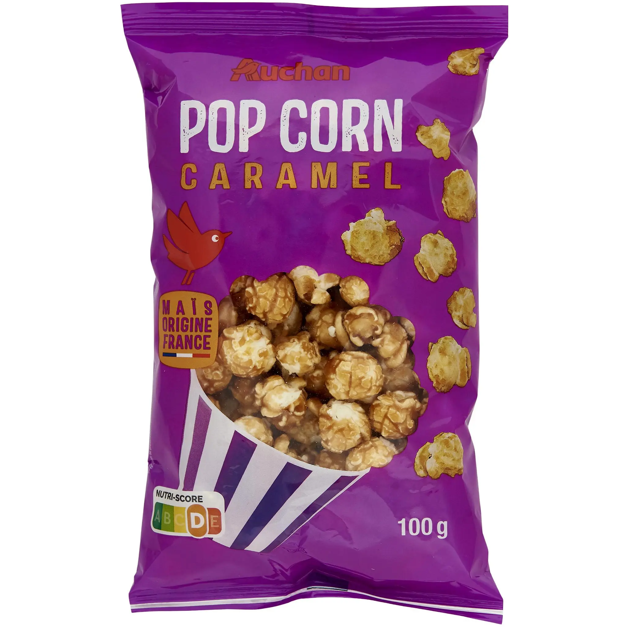 AUCHAN Pop corn caramel