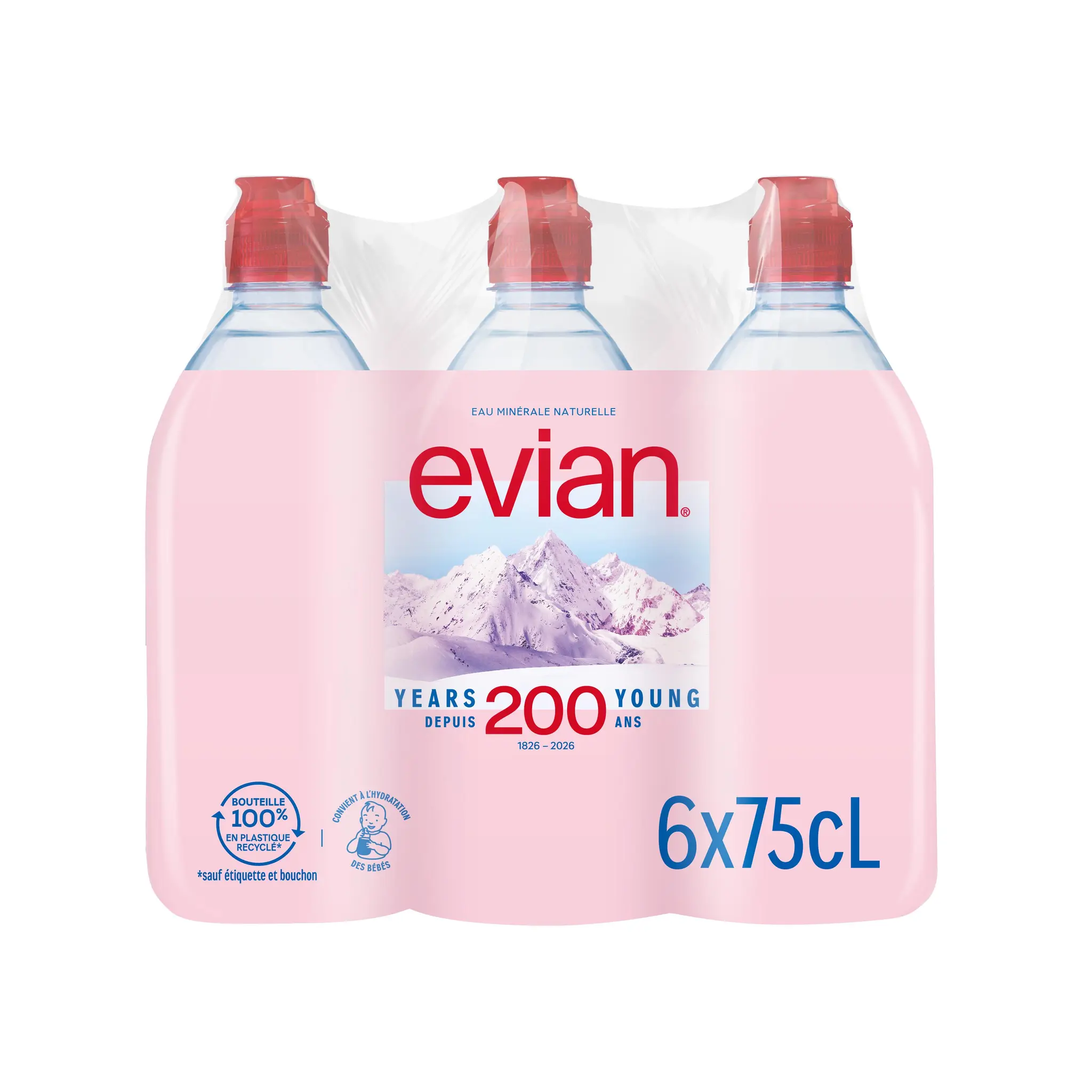EVIAN Eau minérale naturelle plate bouteille