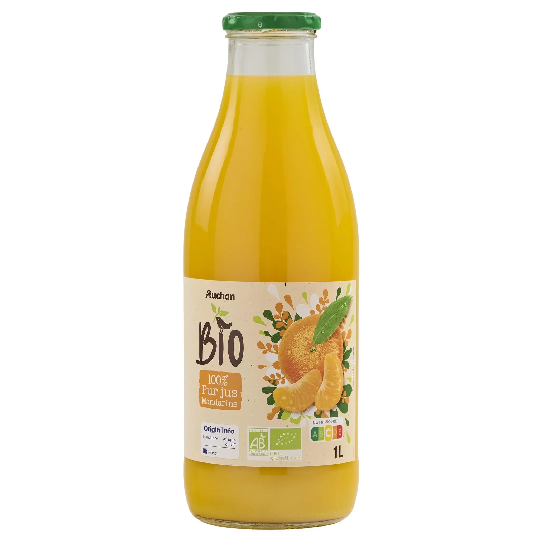 AUCHAN BIO Pur jus mandarine