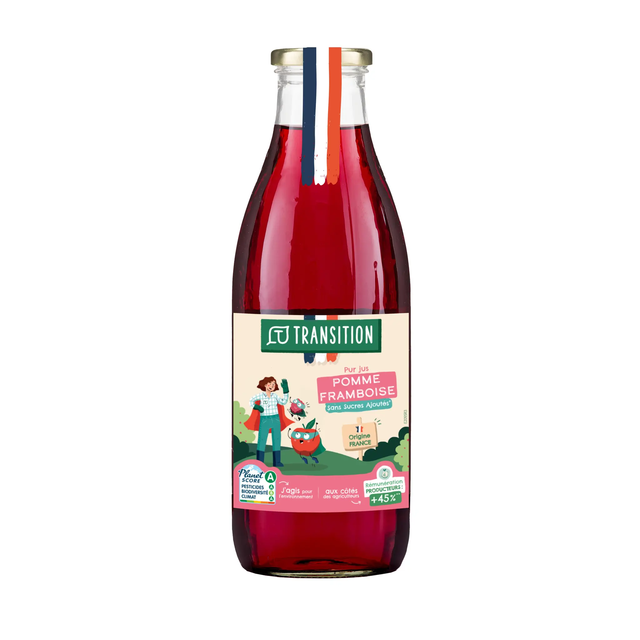 TRANSITION Jus de pommes framboises