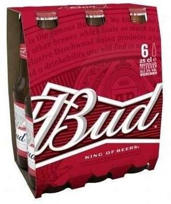 Pack de Bud, 5° (6 x 25 cl)
