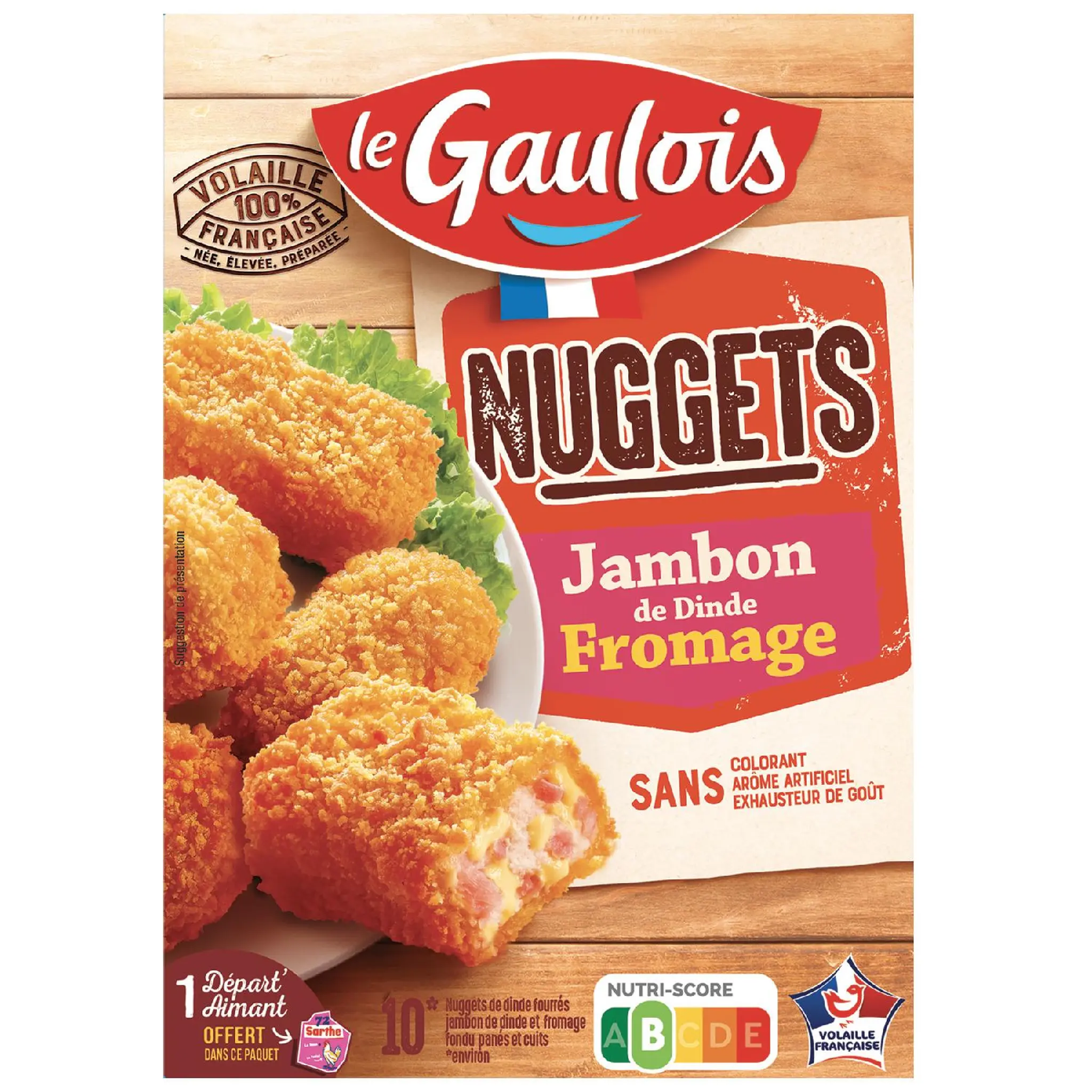 LE GAULOIS Nuggets jambon de dinde fromage