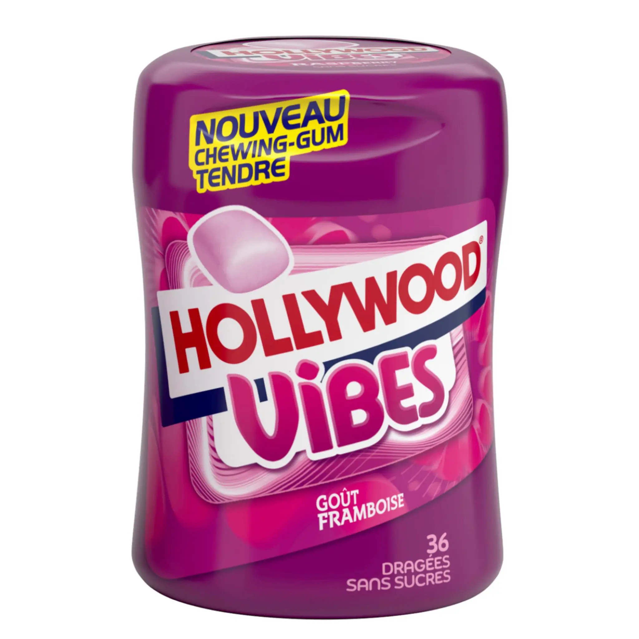 HOLLYWOOD Chewing-gums goût framboise