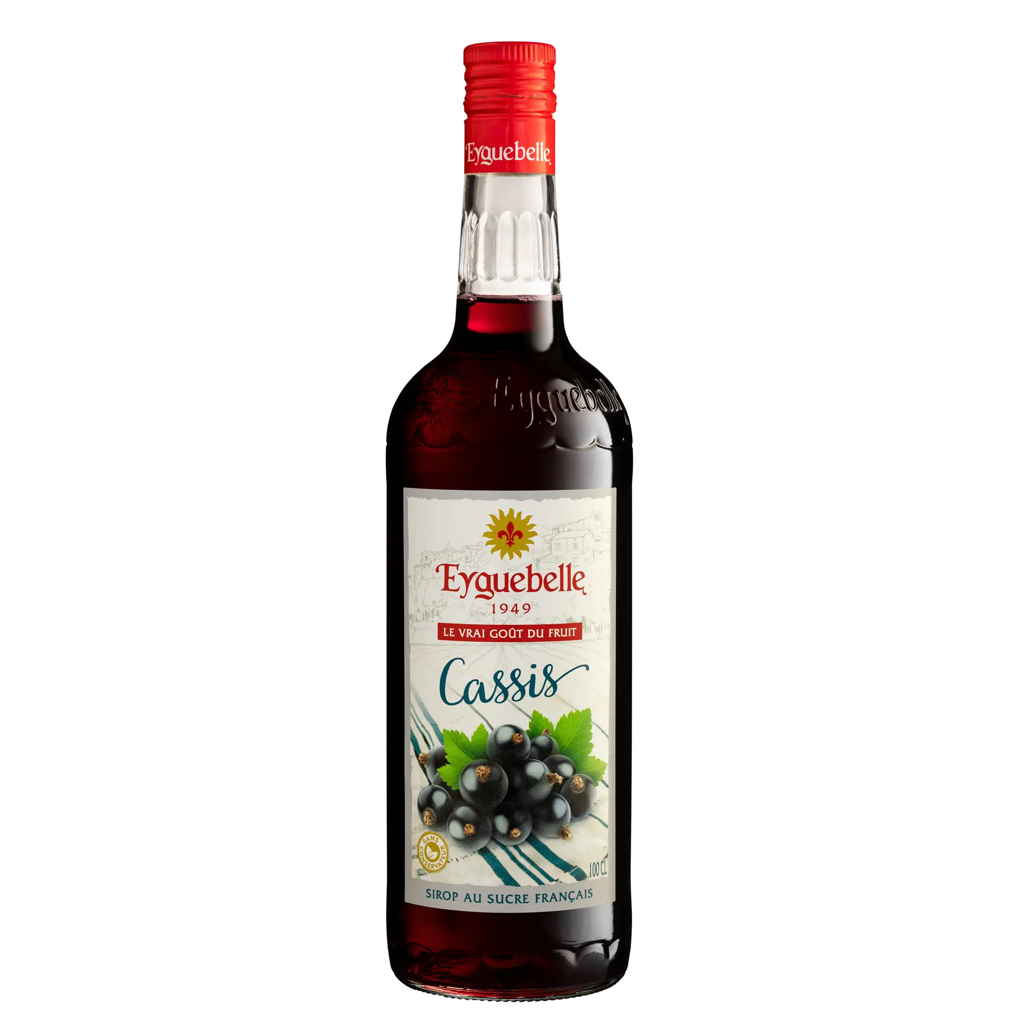 EYGUEBELLE Sirop de cassis bouteille verre