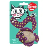 Jouet pour Chat Serpent et Poisson en Tissu AIME