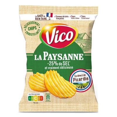 Vico Chips La Paysanne -25% de Sel, 120g