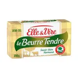 Elle&Vire Beurre tendre demi sel plaquette, 250g