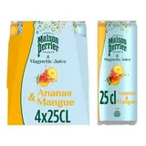 Maison Perrier Boisson Gazeuse Ananas Mangue, 4x25cl