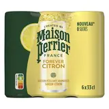 Maison Perrier Forever Boisson Gazeuse Aromatisée Citron, 6x33cl