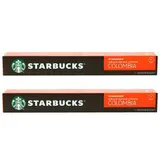 Starbucks by Nespresso Café Colombia Intensité 7, Lot de 2x10 capsules