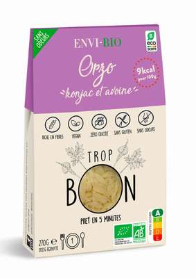 Orzo Konjac et avoine BIO, Envi-Bio (270 g)