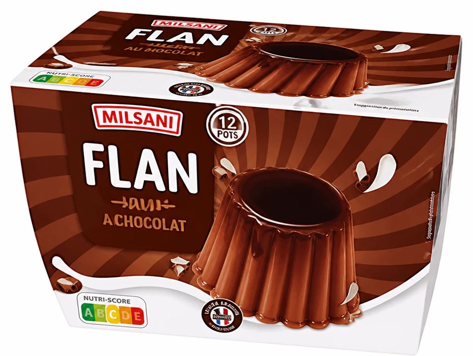 Milsani Flan au chocolat