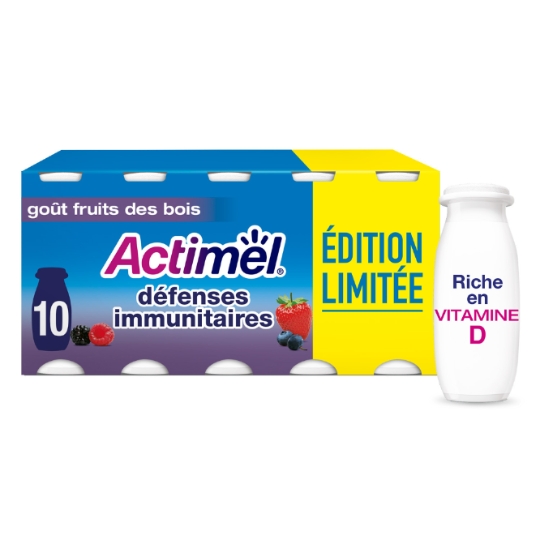 Yaourts à boire fruits des bois ACTIMEL