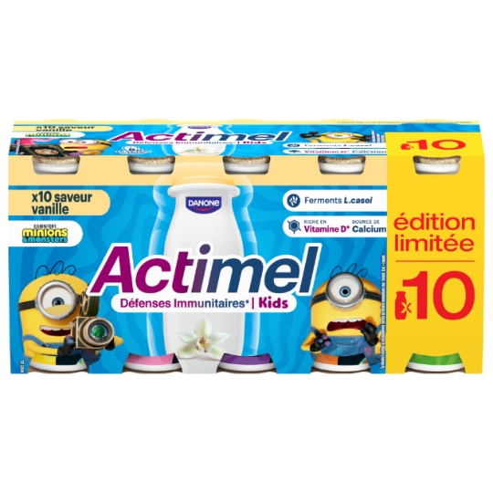 Yaourts à boire saveur vanille ACTIMEL